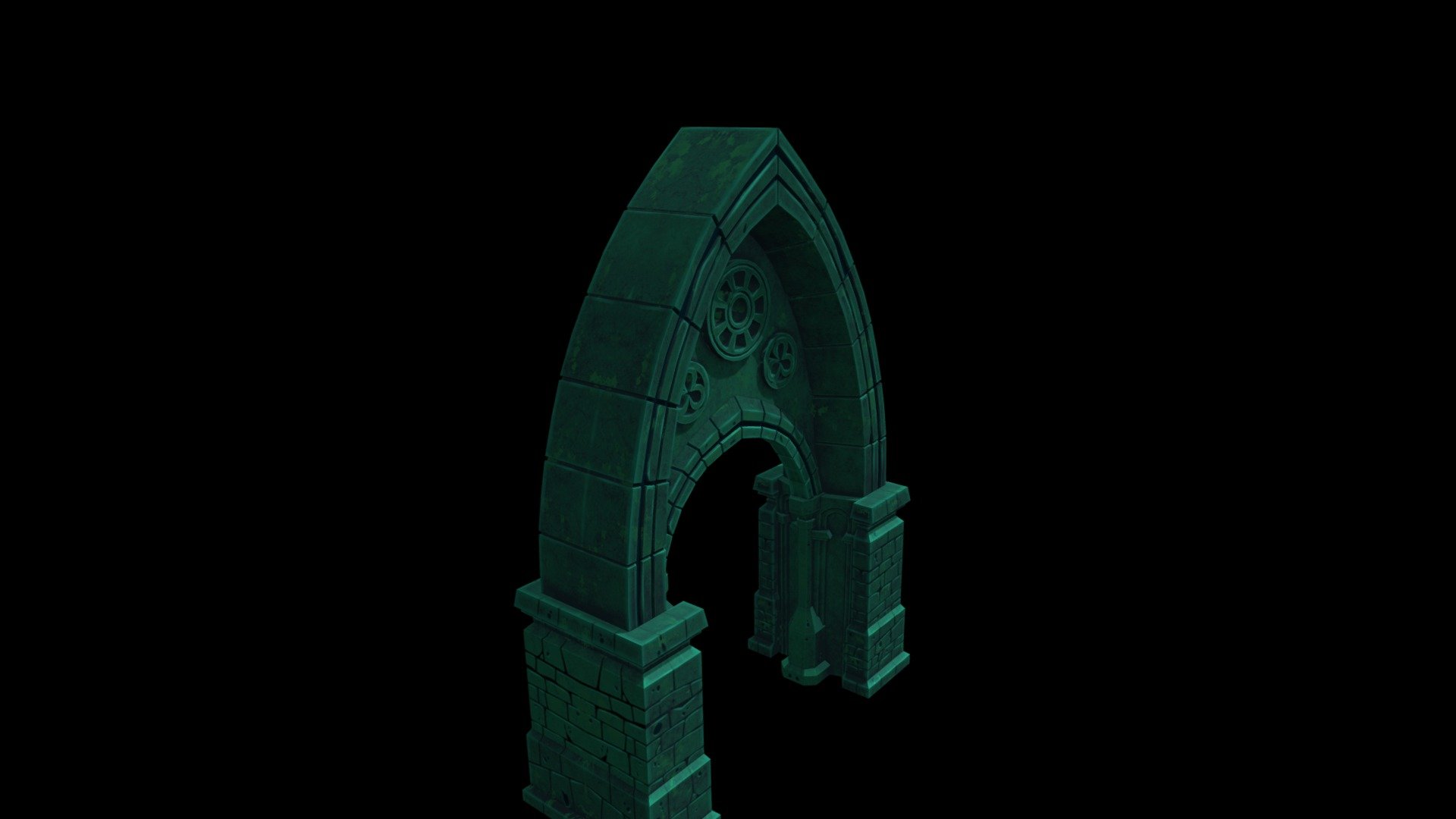 Gothic door - 3D model by margot V (@margaloow) [5d38b39] - Sketchfab