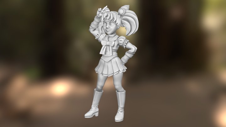 Chibi Usa D&D Miniature – Free 3D Model STL