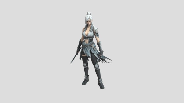 Warrior of the Wind – Stylized  3D Character 3D Model