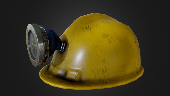 Miner's Helmet/Safety Helmet 3D Model