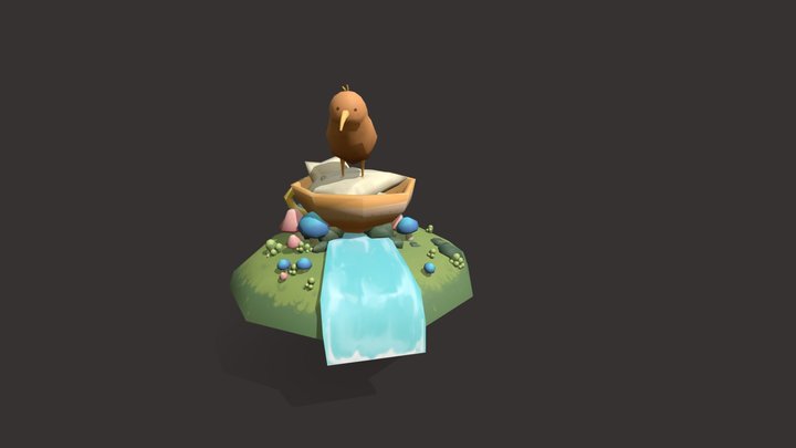 Moemoe Kiwi 3D Model