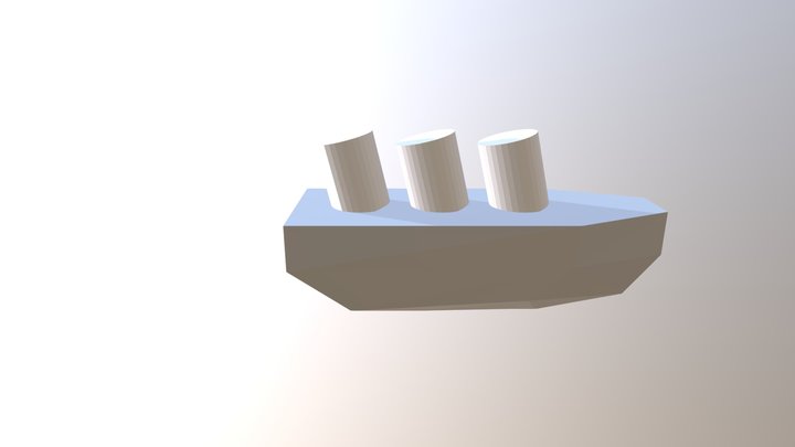 Ship (maybe Titanic) 3D Model