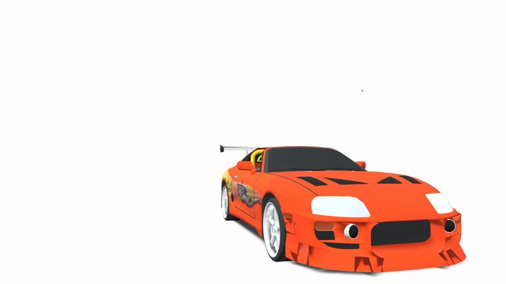 Toyota Supra Brian From Fast And Furious 3D Model