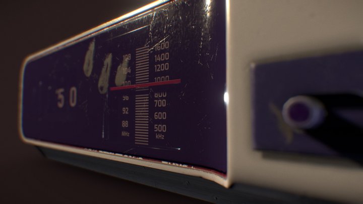 Vintage Radio 3D Model