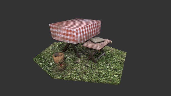 Grandma's house - 3 Simple props 3D Model