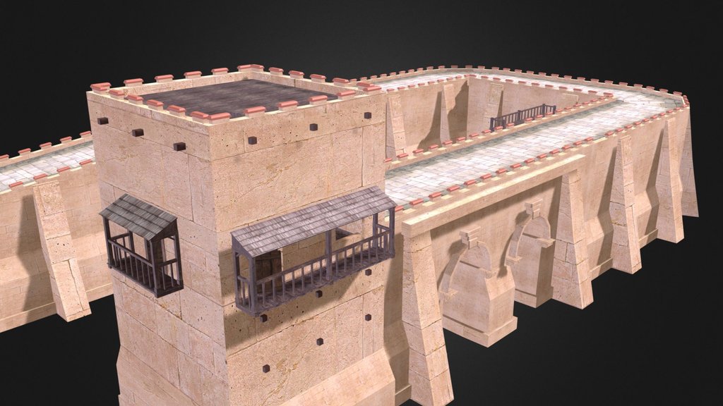 Modular Castle Wall Kit - Free Game Asset