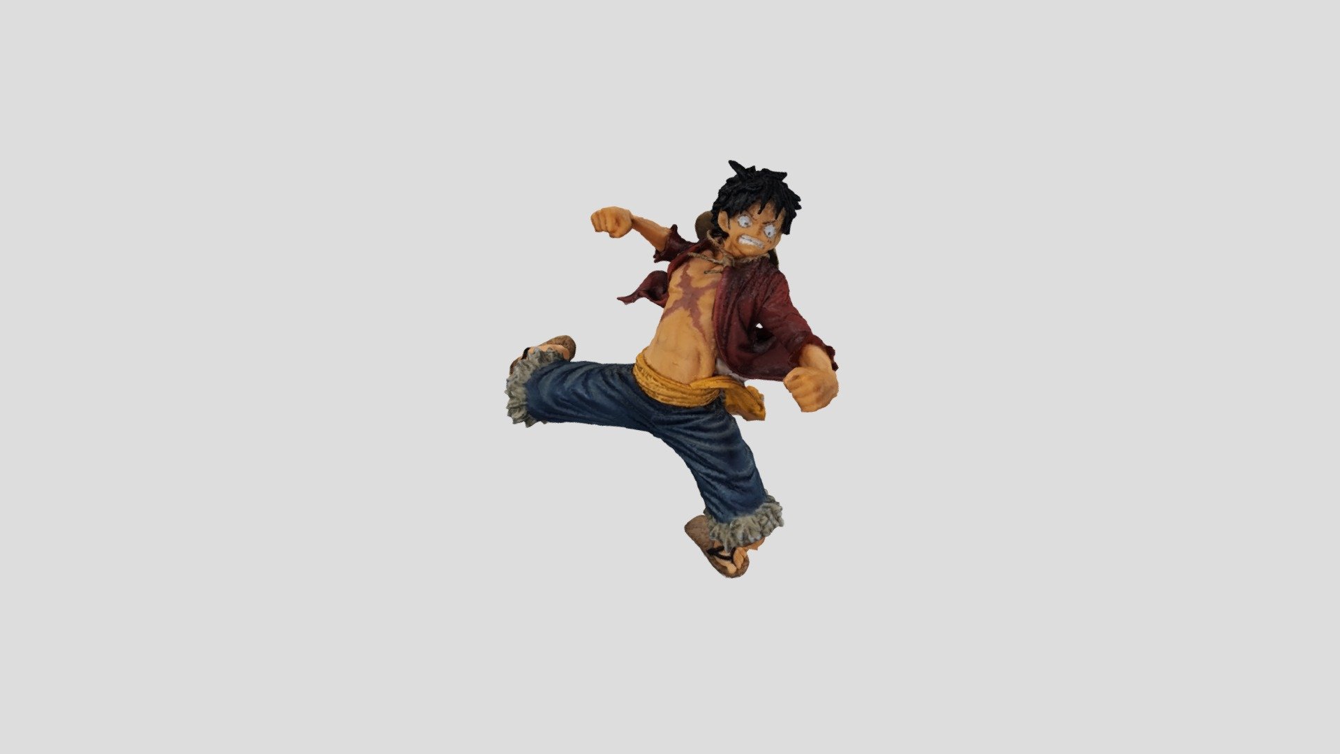 One Piece Luffy Adventure Map - 2000-2020 - 3D model by kane_sk06