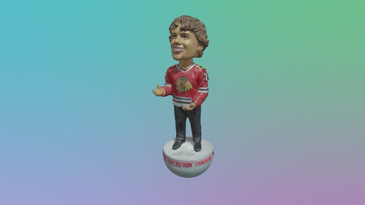 Panerin Blackhawks Bobble Head Scan 3D Model