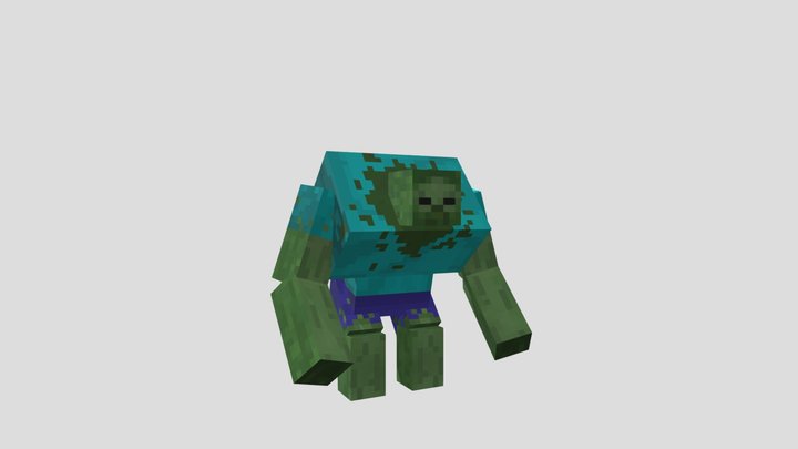Minecraft Mutant Zombie Download Free 3D Model