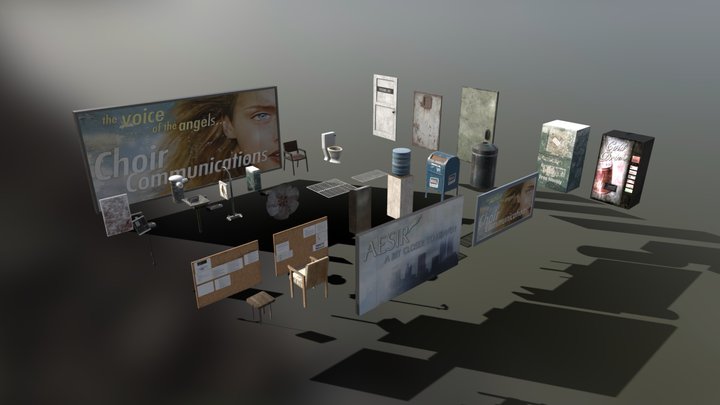 Roscoe Street - Item set 3 – Gratis 3D-model STL