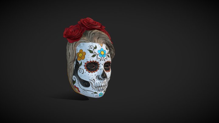 Sugar Skull Mask 3D Model