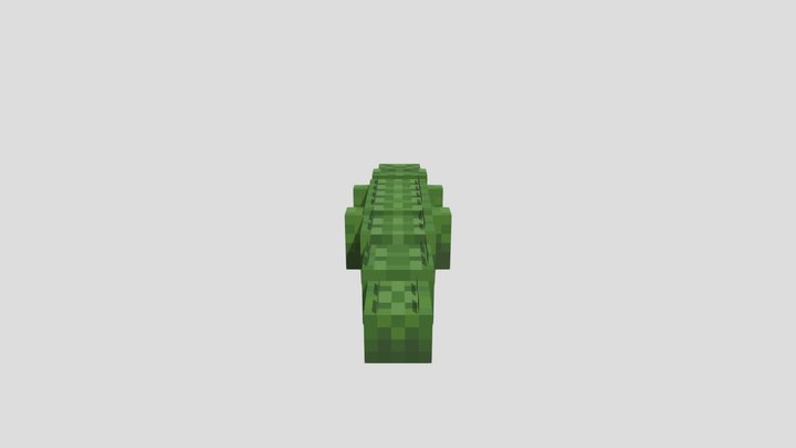 Minecraft - Alligator 3D Model