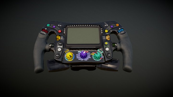 Mercedes F1 Steering Wheel - 2022 3D Model