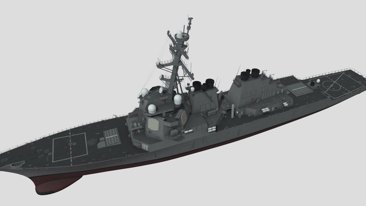 Miltech ArleighBurke – Modello 3D gratuito STL