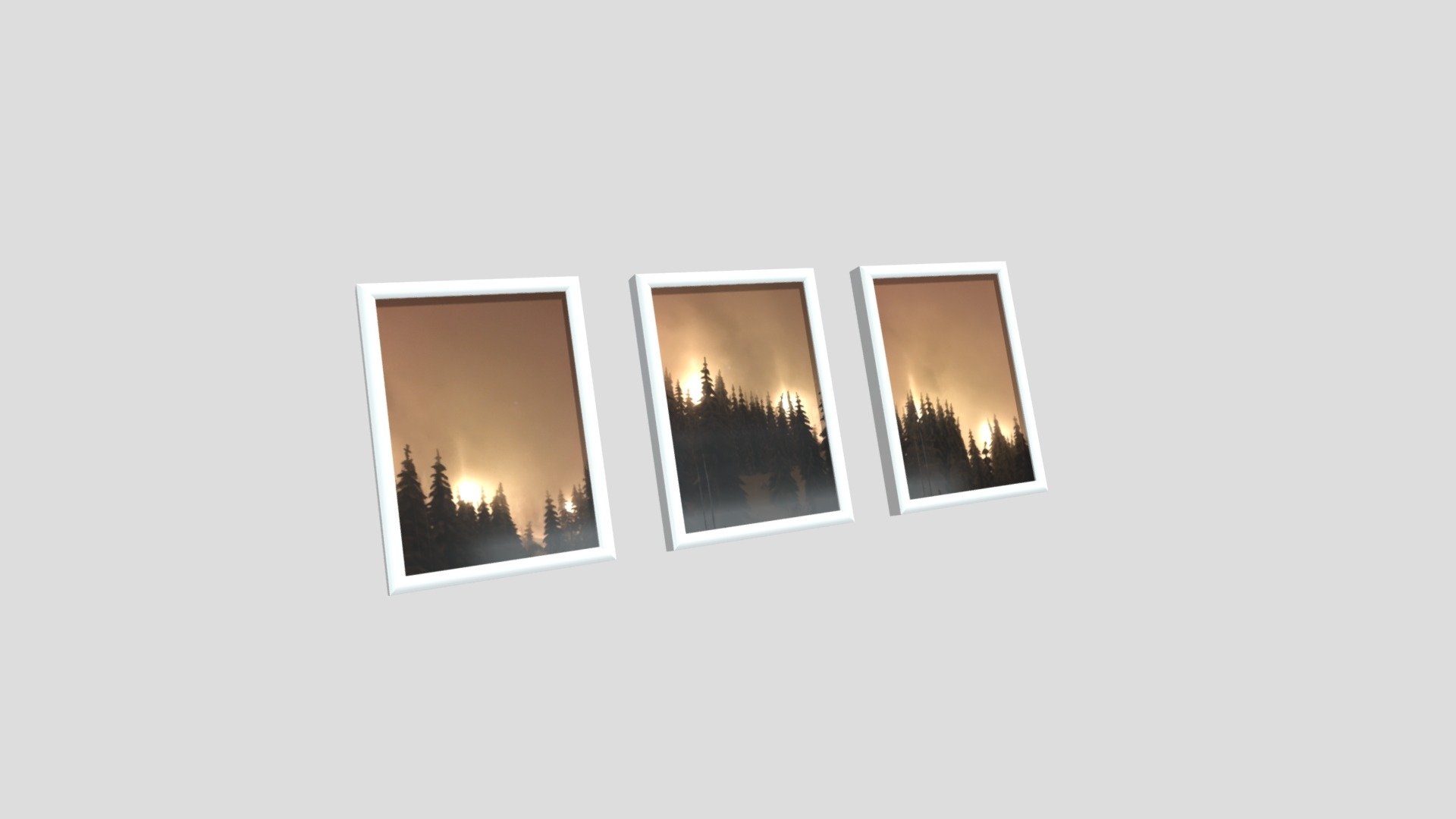 Picture Frames Standing White