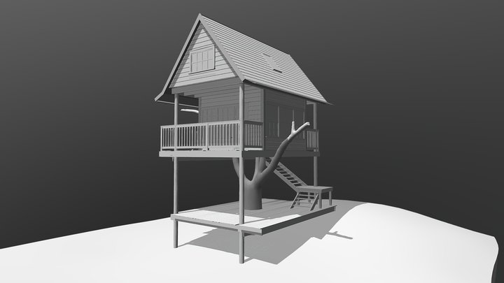 Wandawega Treehouse 3D Model