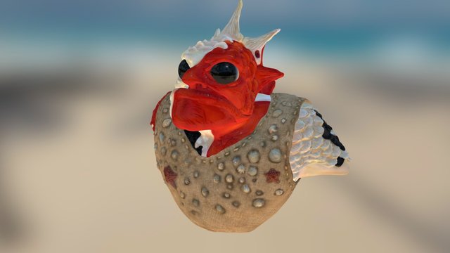 Fish monster 3D Model
