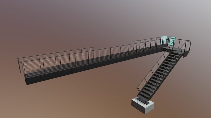 Ext. Bridge Cable Rail Submittal - Vegas Modern 3D Model