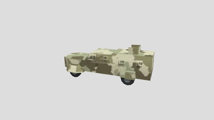 Mostruo blindado cartel mexicano 3D Model