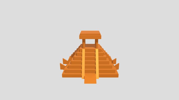 Templo Azteca - Ejemplo 3D Model