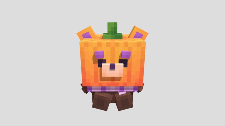 Pumpkabear 3D Model