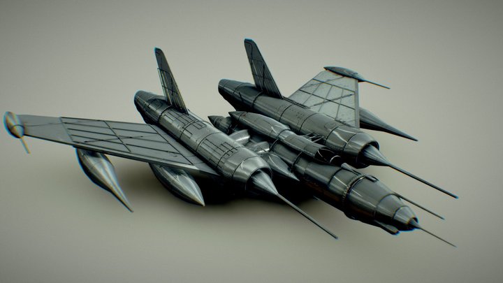 Soviet Jet MiG-60 [Fictional Aircraft] 3D Model