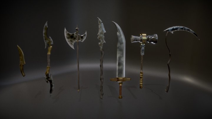 RPG Blades 3D Model