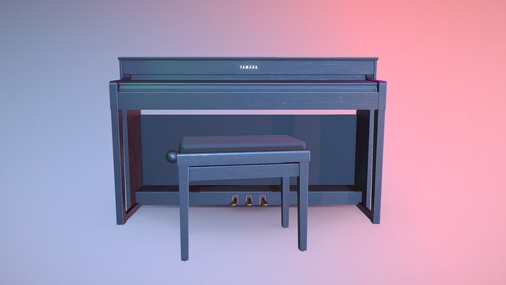 Piano YAMAHA Clavinova 3D Model