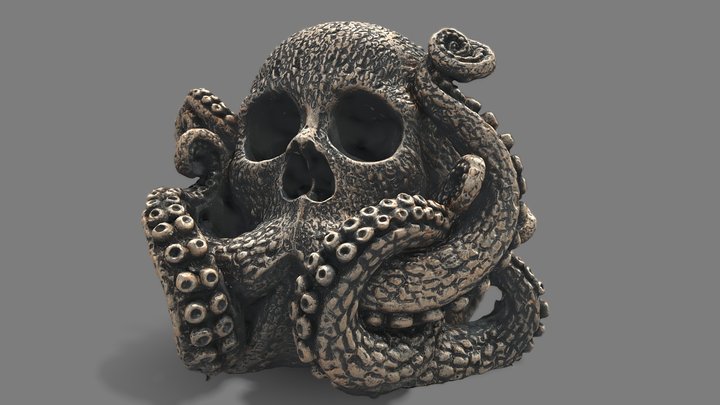 Cthulhu Skull 3D Model