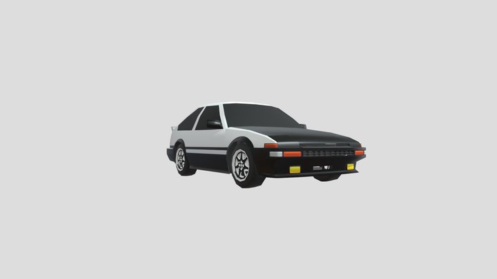 Toyota Corolla Trueno AE86 3D Model
