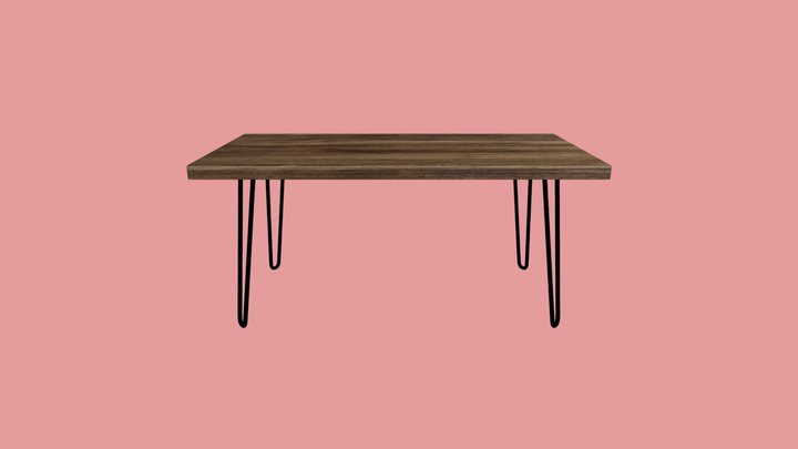 BOLVERN Hand Crafted Solid Wood Coffee Table 3D Model