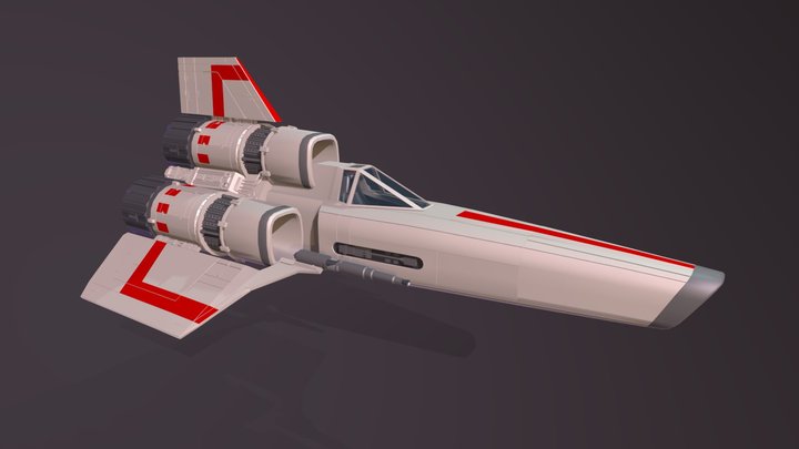 Galactica 1980 Viper Mk1 3D Model