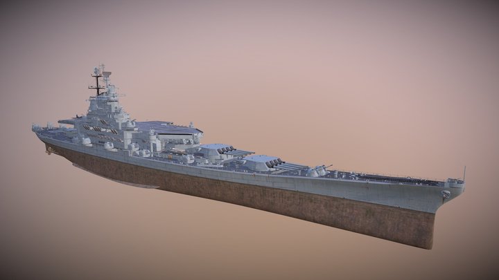 USS New Hampshire 3D Model