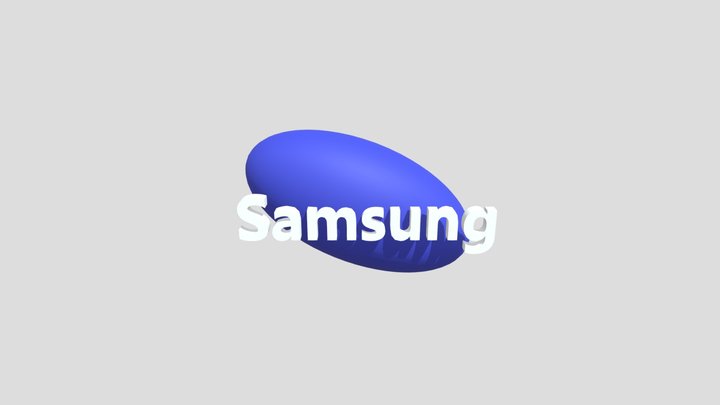 Samsung Logo 3D Model