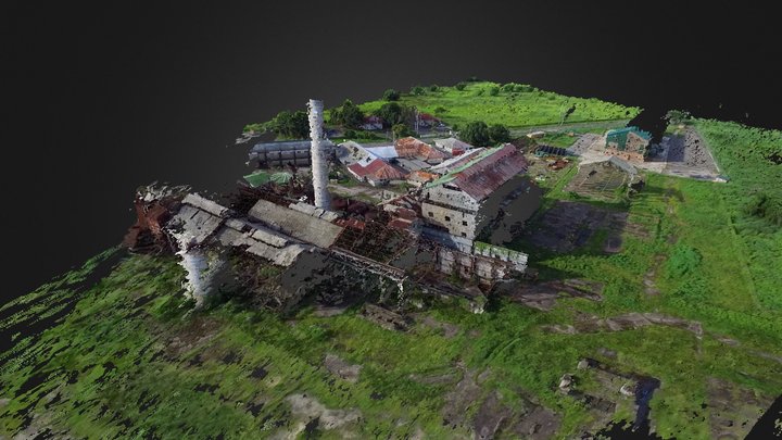 Brechin Castle Sugar Factory, Couva 3D Model