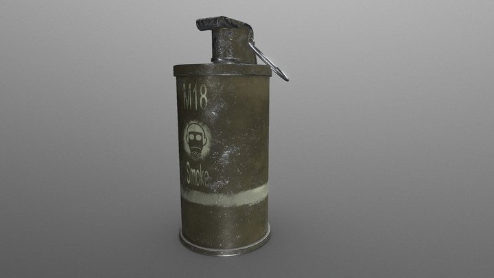 Smoke Grenade 3D Model