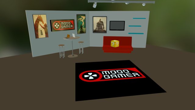 Modo Gamer- Studio set 3D Model