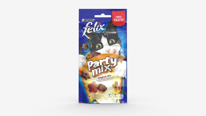 Felix Party Mix Cat Sweets 3D Model