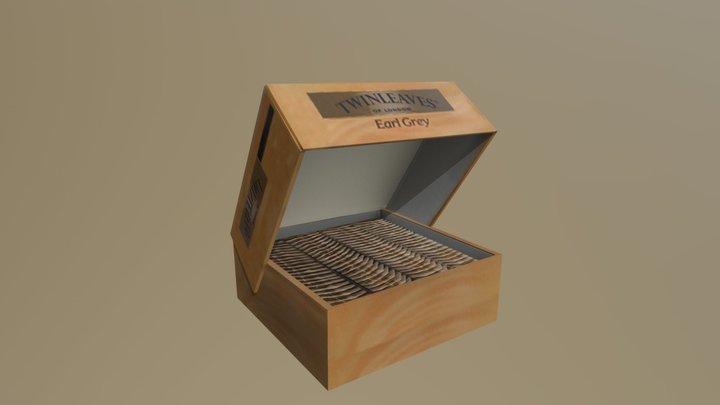 Box Of Tea 3D Model