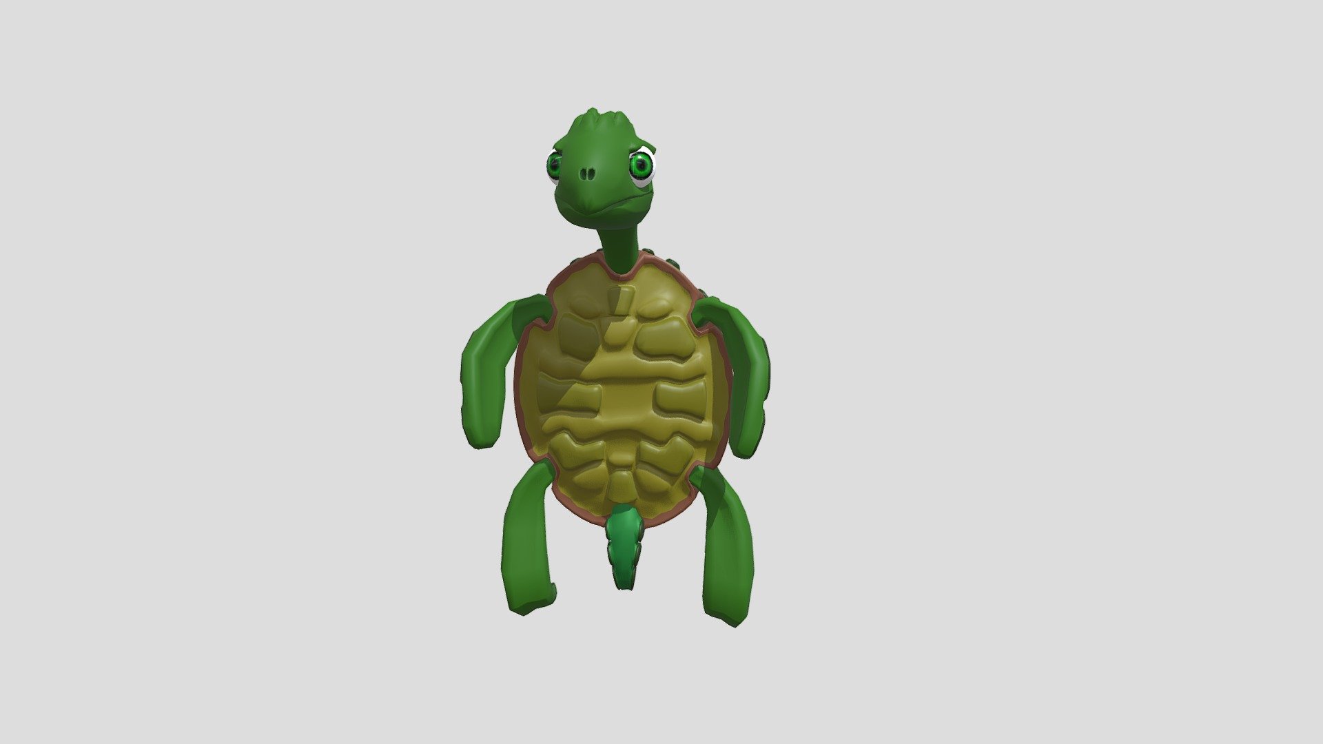 Turtle Character - Download Free 3D model by Simon22398 [5d4e983 ...