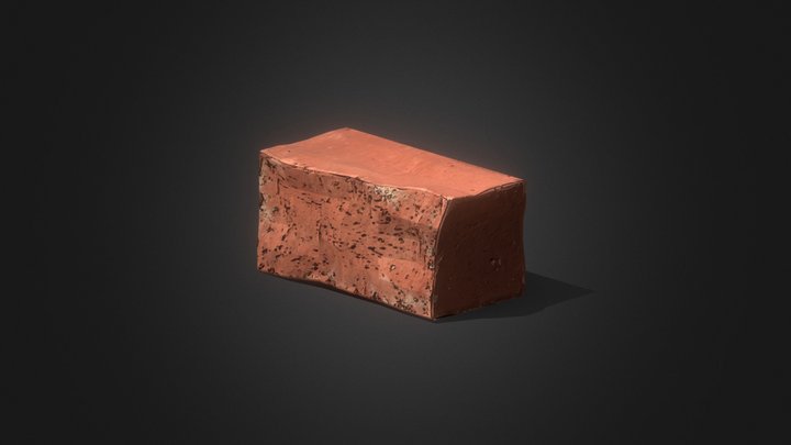 Red Clay Brick (PSX) 3D Model