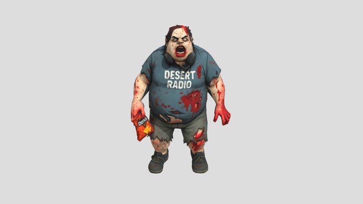 Zombie Snack Attack 3D Model