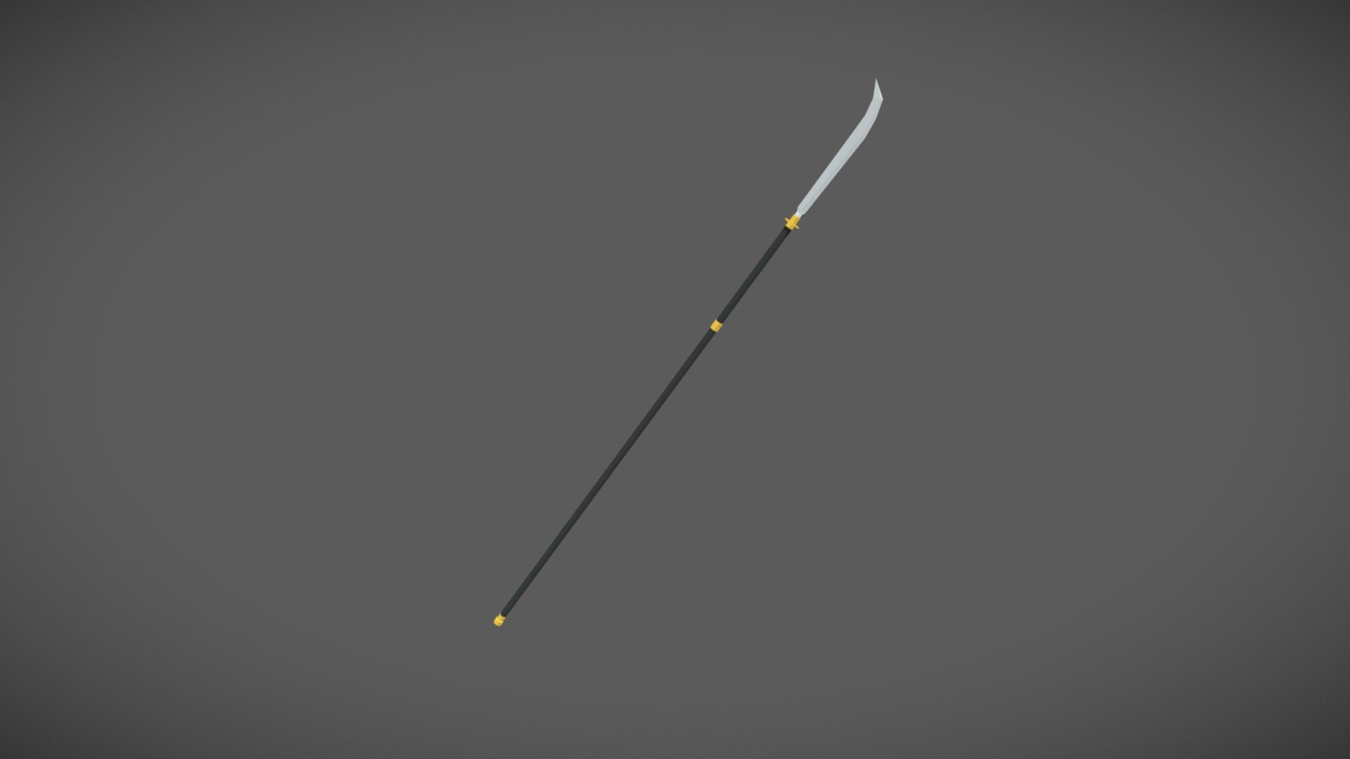 Low-poly Naginata