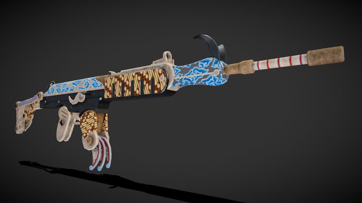 Assault Rifle of Java Indonesia 3D Model