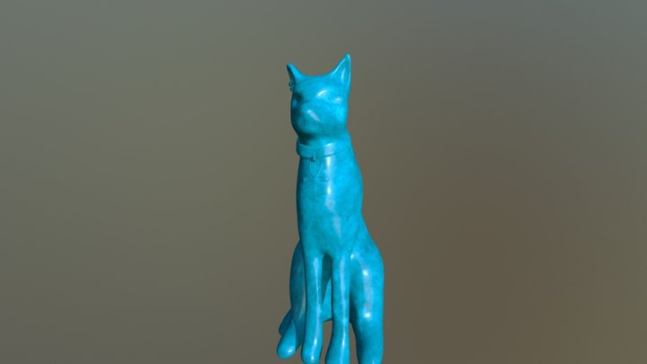 Statue Bastet ZBrush 3D Model