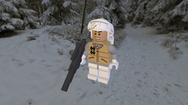 Rebel of the Battle of Hoth LEGO 3D Model
