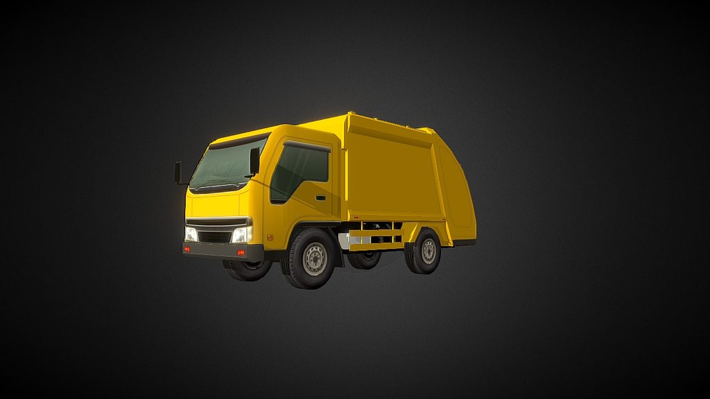 Garbage Truck Download Free 3d Model By Lung Ong Cardboard 5d505fd Sketchfab