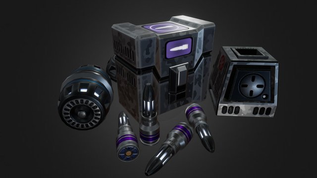 Sci-Fi FPS Refills 3D Model