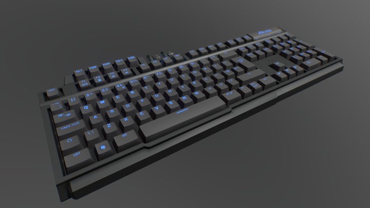 Gigabyte Aivia Osmium Keyboard 3D Model