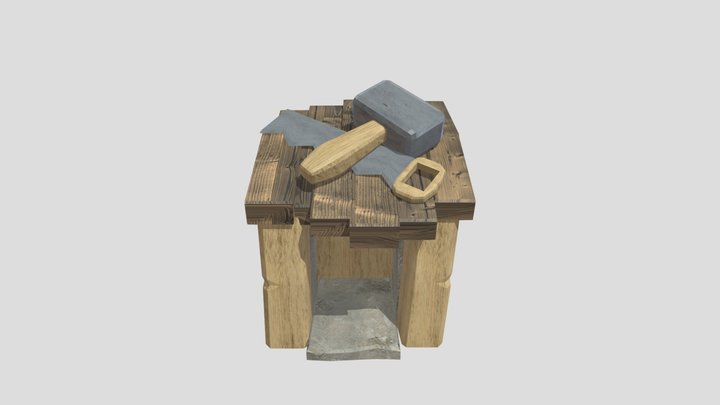 Builder Hut 3D Model